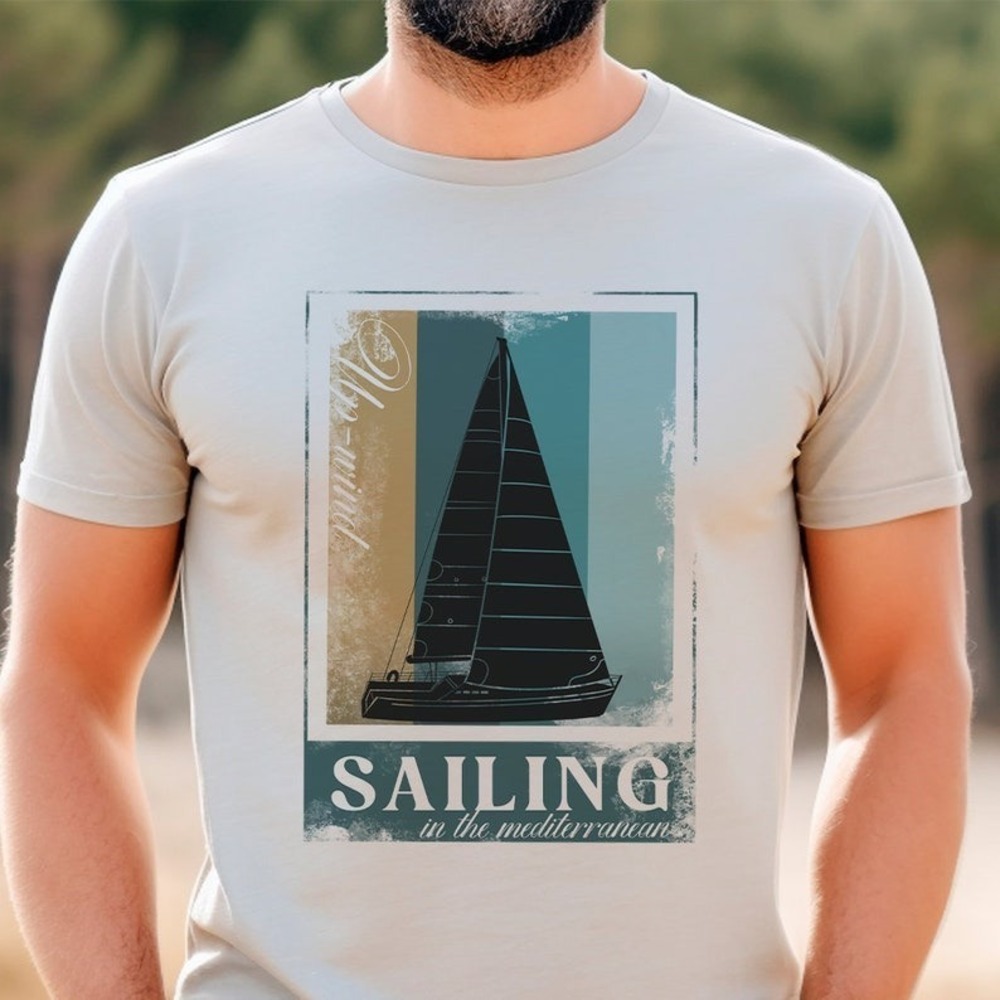 Sailing T-shirt For Men And Women Sailboat Surfing Shirt